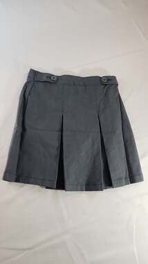Amazon Essentials Girls Gray Pleated School Uniform Skort